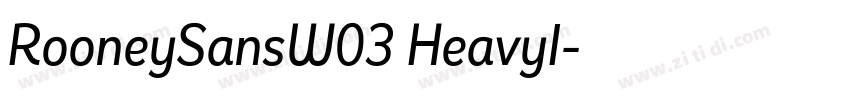 RooneySansW03 HeavyI字体转换